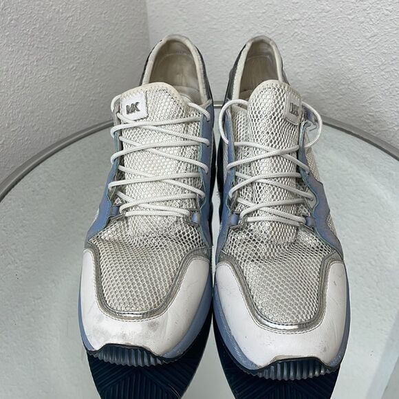 Michael Kors Liv Trainer Anthracite blue, white and silver size 9.5 - Picture 3 of 9